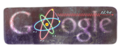 Niels Bohr Google Doodle (Oct. 7th, 2012)